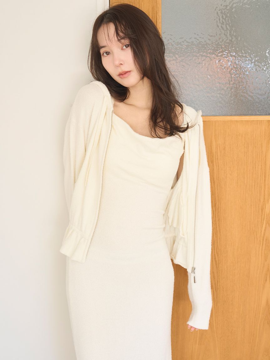 SNIDEL HOME「【接触冷感】【UVカット】ニットキャミワンピース」|ルームウェア|