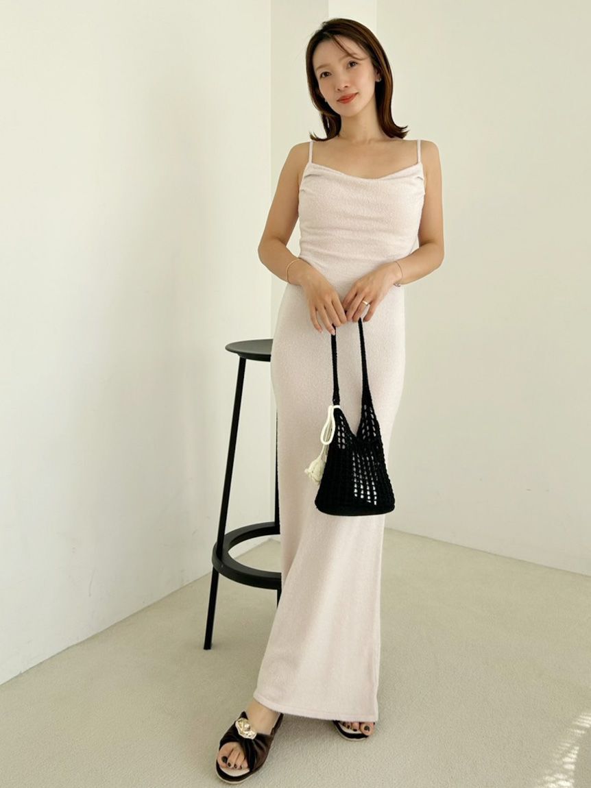 SNIDEL HOME「【接触冷感】【UVカット】ニットキャミワンピース」|ルームウェア|