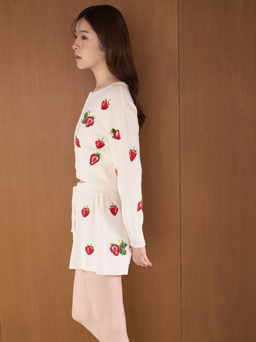 SNIDEL HOME「ストロベリーニットショートパンツ」|ルームウェア|