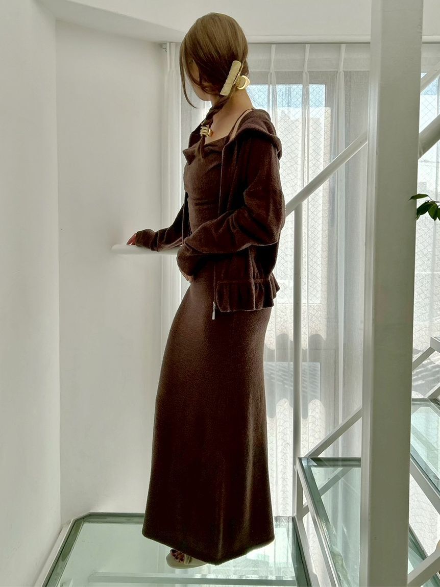 SNIDEL HOME「【接触冷感】【UVカット】ニットパーカー」|ルームウェア|