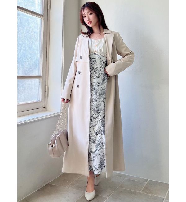 RESEXXY「レイヤードフレアトレンチコート」|トレンチコート|