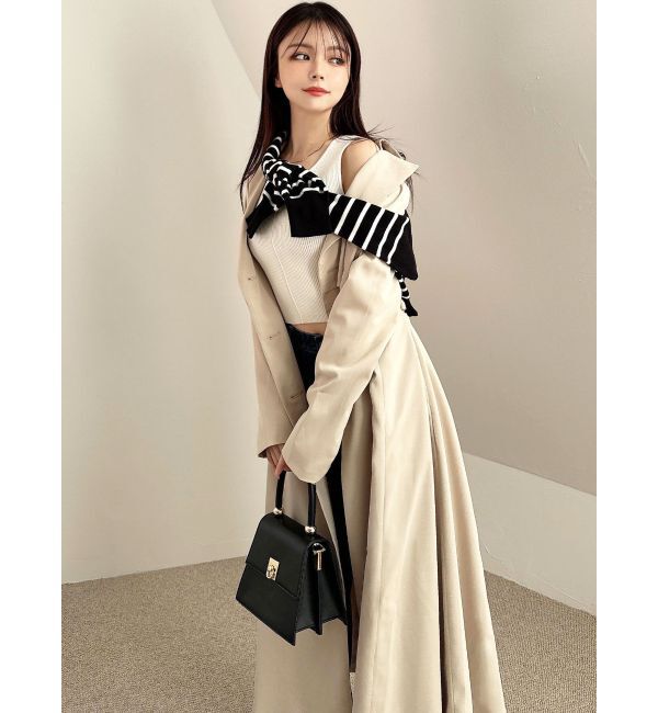 RESEXXY「レイヤードフレアトレンチコート」|トレンチコート|