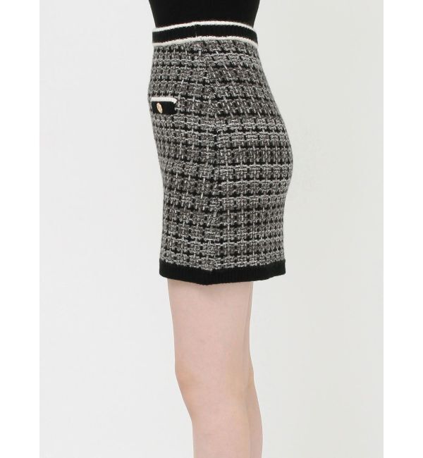 RESEXXY「ツイードニットバイカラースカート【セットアップ着用可能】」|スカート|
