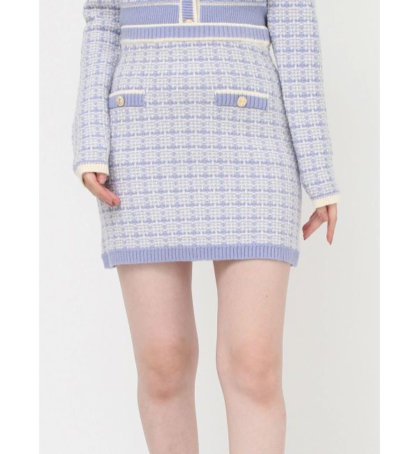 RESEXXY「ツイードニットバイカラースカート【セットアップ着用可能】」|スカート|