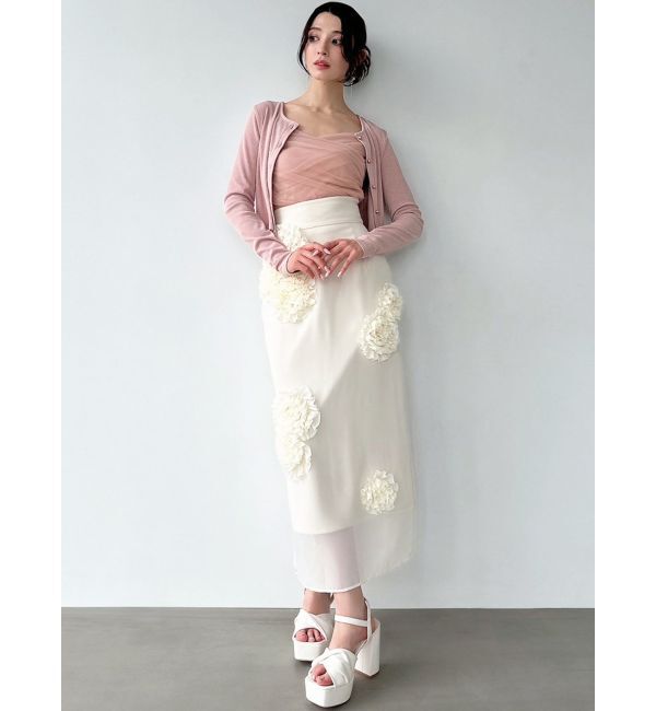 RESEXXY「シアーレイヤードモチーフスカート」|スカート|