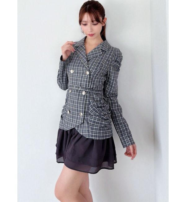 RESEXXY「ヘムフリルテーラードミニワンピース」|ワンピース|