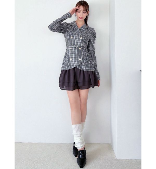 RESEXXY「ヘムフリルテーラードミニワンピース」|ワンピース|