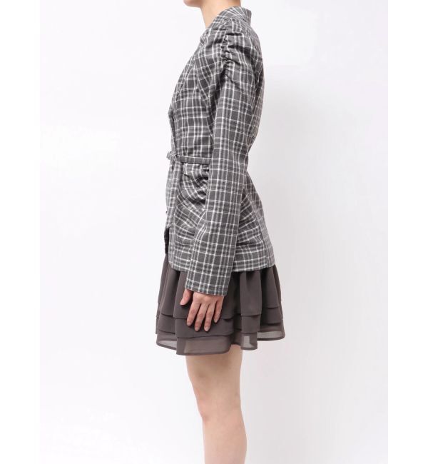 RESEXXY「ヘムフリルテーラードミニワンピース」|ワンピース|