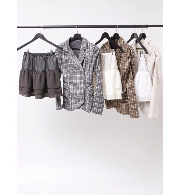 RESEXXY「ヘムフリルテーラードミニワンピース」|ワンピース|