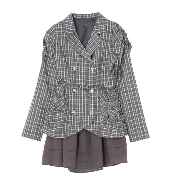 RESEXXY「ヘムフリルテーラードミニワンピース」|ワンピース|