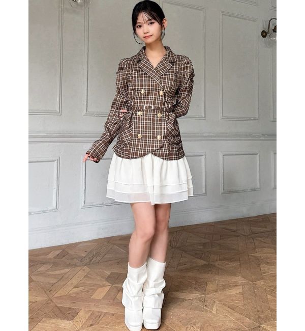 RESEXXY「ヘムフリルテーラードミニワンピース」|ワンピース|