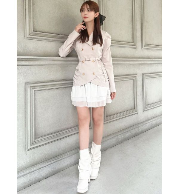 RESEXXY「ヘムフリルテーラードミニワンピース」|ワンピース|