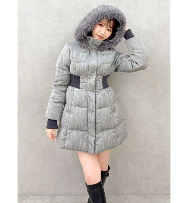 dazzlin「ウエストマークレディダウンコート」|ダウン|