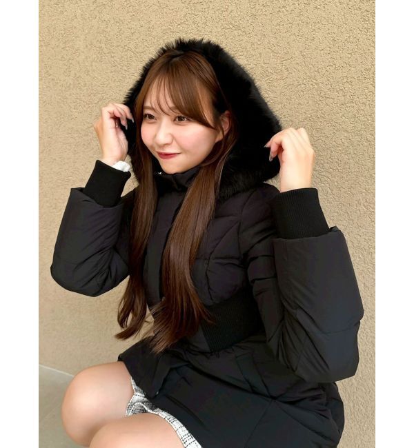 dazzlin「ウエストマークレディダウンコート」|ダウン|