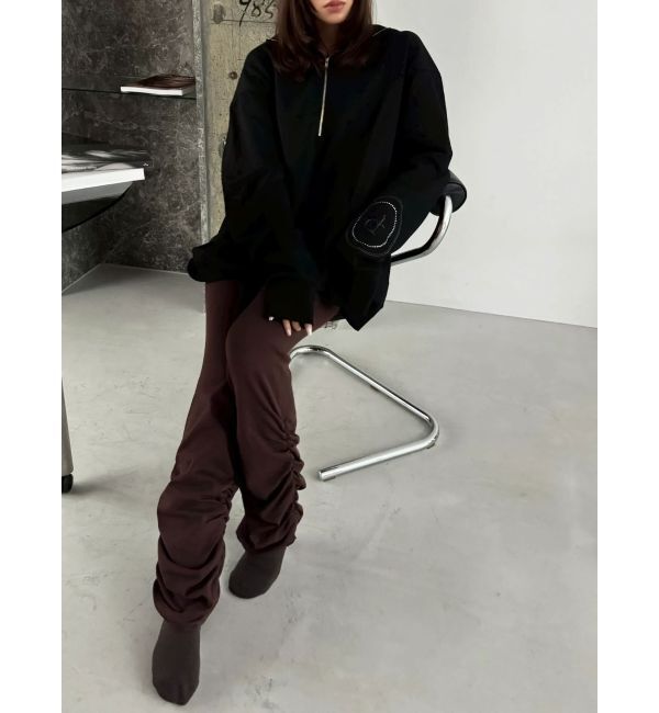 dazzlin「【吉田朱里】ストーンアートハーフジップフーディ」|パーカー|