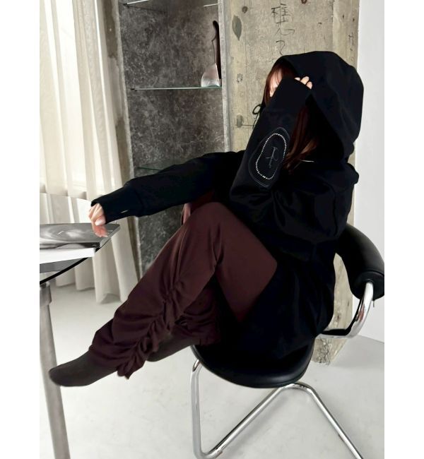 dazzlin「【吉田朱里】ストーンアートハーフジップフーディ」|パーカー|