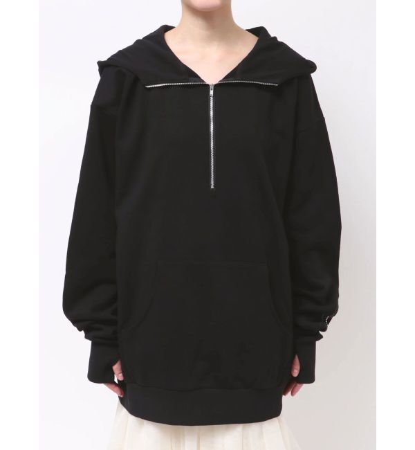 dazzlin「【吉田朱里】ストーンアートハーフジップフーディ」|パーカー|