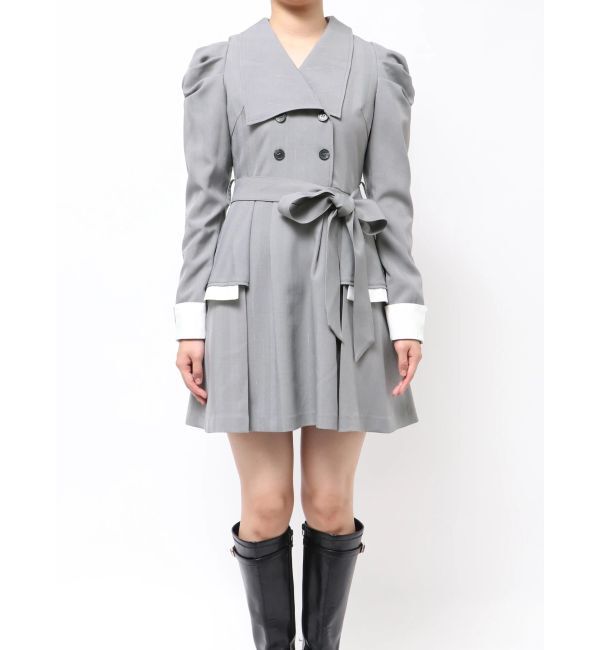 dazzlin「ビッグカラートレンチミニワンピース」|ワンピース|