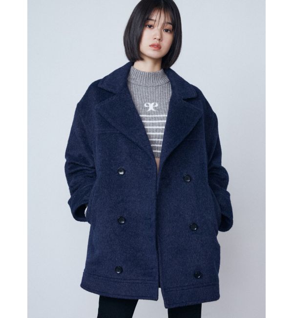 EMODA「ハイネッククロップロゴニット」|ニット・セーター|