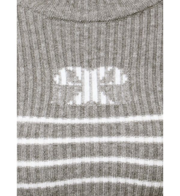 EMODA「ハイネッククロップロゴニット」|ニット・セーター|