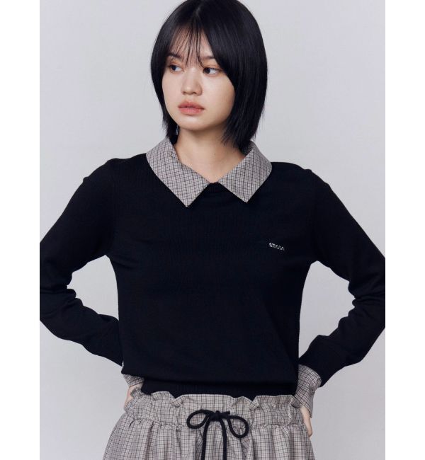 EMODA「レイヤードシャツニット」|ニット・セーター|