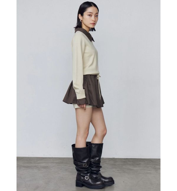 EMODA「レイヤードシャツニット」|ニット・セーター|