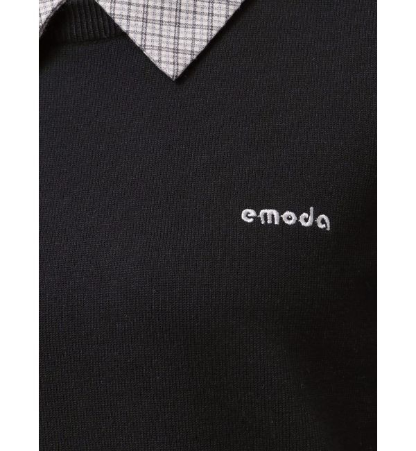 EMODA「レイヤードシャツニット」|ニット・セーター|