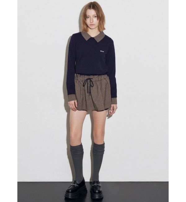 EMODA「レイヤードシャツニット」|ニット・セーター|