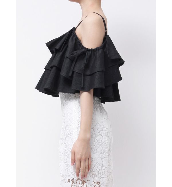 MERCURYDUO「オフショルフリルブラウス」|シャツ・ブラウス|