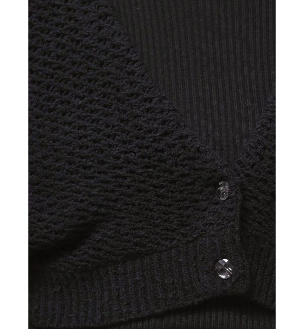 MERCURYDUO「クリアボタン使いボレロ」|カーディガン|