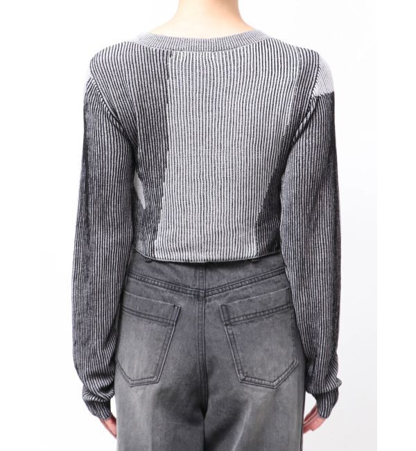 MURUA「ロゴアップリケランダムニット」|ニット・セーター|