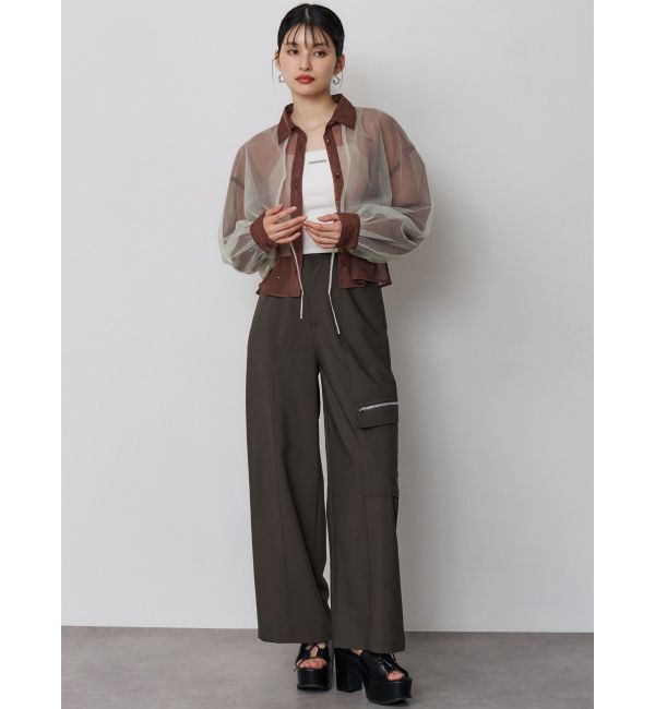 MURUA「チュールレイヤードシャツ」|シャツ・ブラウス|