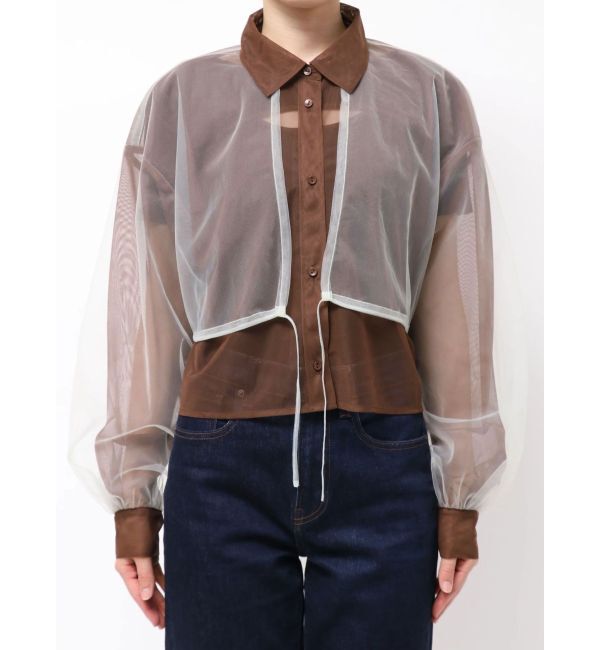 MURUA「チュールレイヤードシャツ」|シャツ・ブラウス|