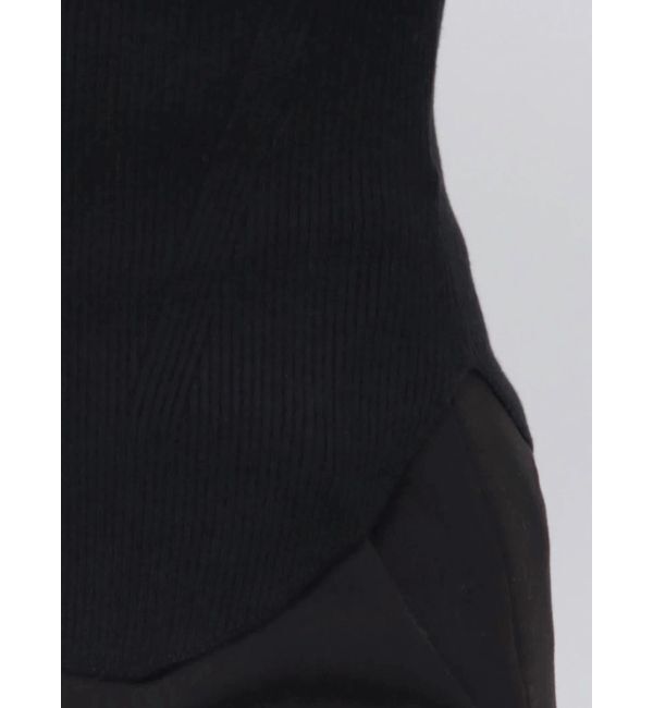 LAGUNAMOON「アシンメトリードレープフレアスリーブニット」|ニット・セーター|