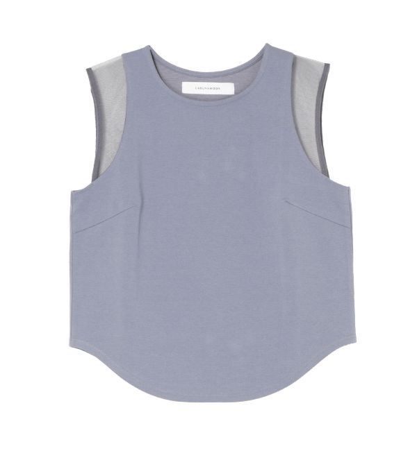 LAGUNAMOON「ショルダーメッシュタンク」|タンクトップ|