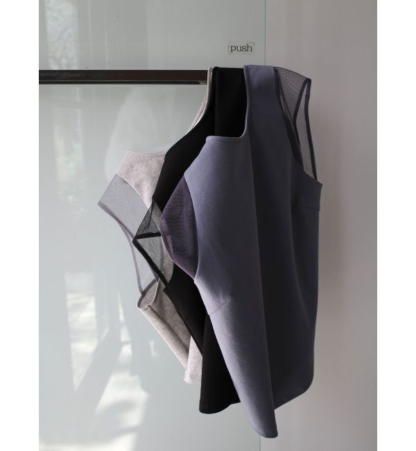 LAGUNAMOON「ショルダーメッシュタンク」|タンクトップ|