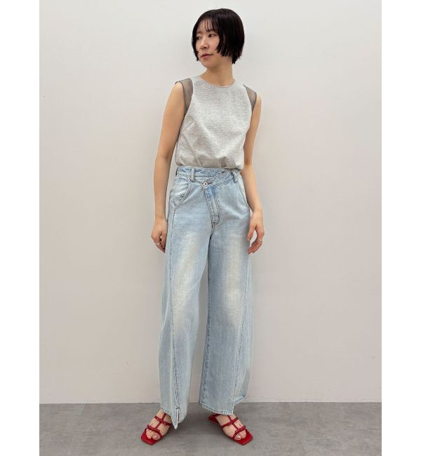 LAGUNAMOON「ショルダーメッシュタンク」|タンクトップ|