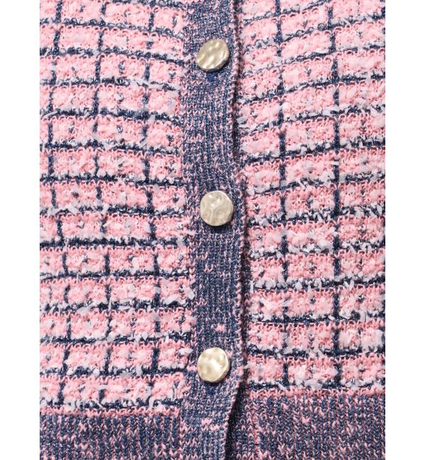 LAGUNAMOON「ツイードニットカーディガン」|カーディガン|