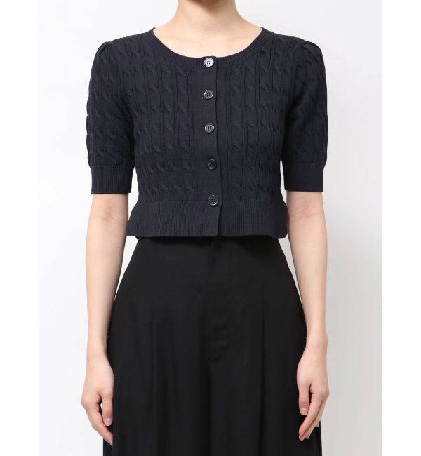 LAGUNAMOON「デタッチャブルペプラムニットカーディガン」|カーディガン|