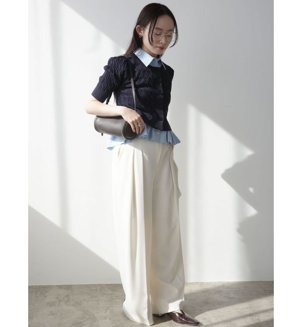 LAGUNAMOON「サイドベルトワイドパンツ」|その他|