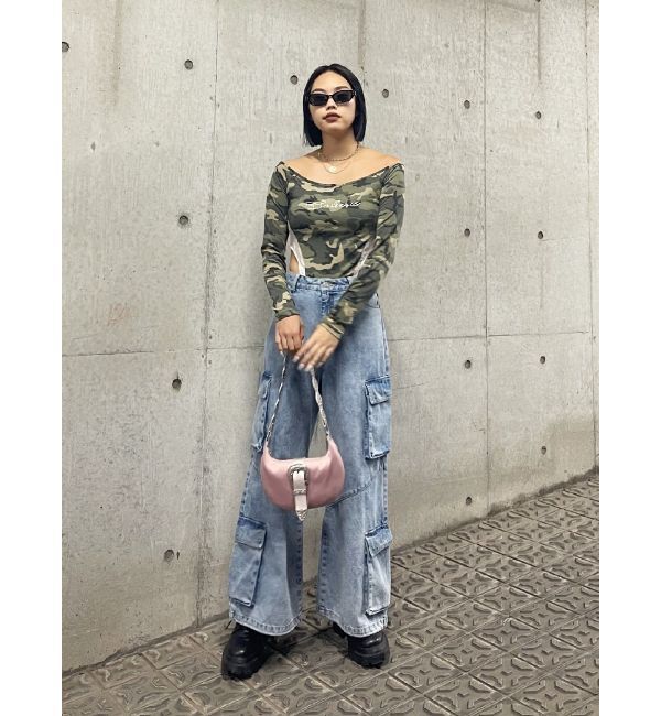 EVRIS「ボリュームカーゴデニムパンツ【セットアップ着用可能】」|デニム|