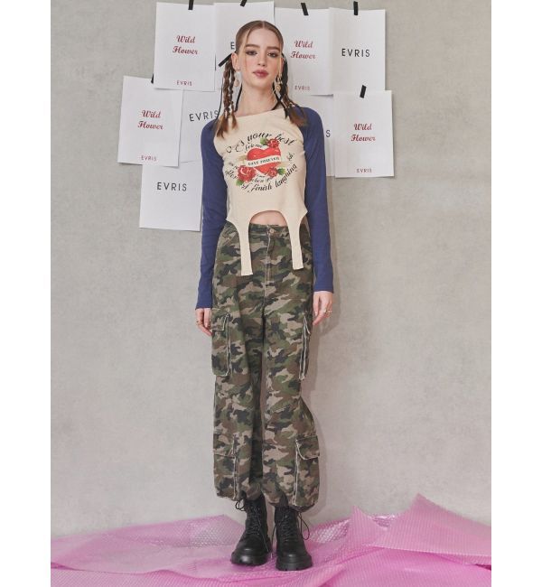 EVRIS「ボリュームカーゴデニムパンツ【セットアップ着用可能】」|デニム|