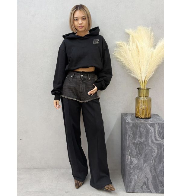 EVRIS「ドッキングスウェットデニムパンツ【セットアップ着用可能】」|デニム|