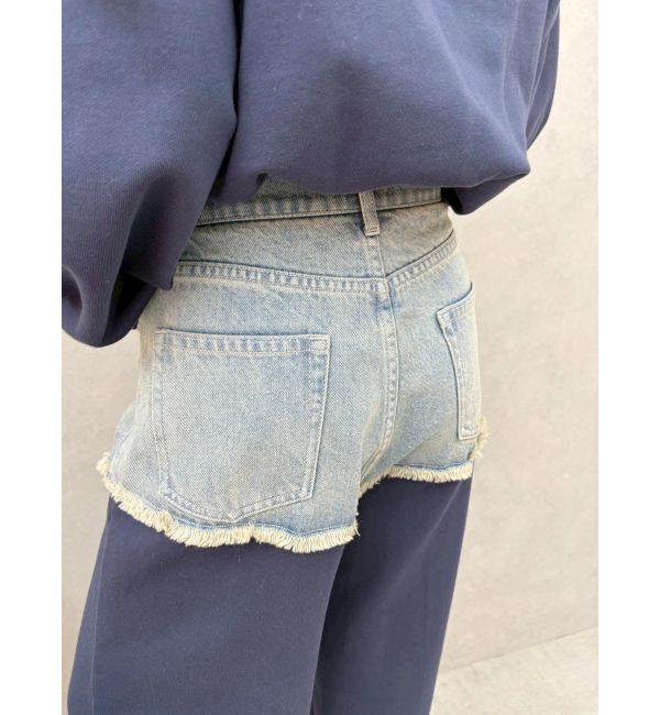 EVRIS「ドッキングスウェットデニムパンツ【セットアップ着用可能】」|デニム|