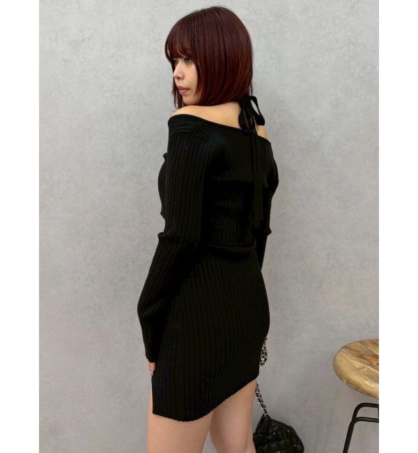 EVRIS「レイヤードホルターネックミニワンピース」|ワンピース|