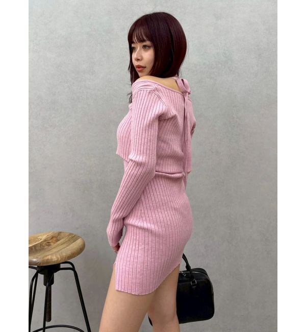 EVRIS「レイヤードホルターネックミニワンピース」|ワンピース|