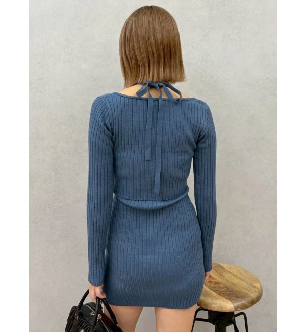 EVRIS「レイヤードホルターネックミニワンピース」|ワンピース|