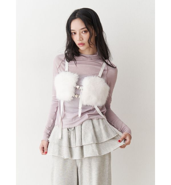 jouetie「ラメハイネックトップス」|Tシャツ・カットソー|