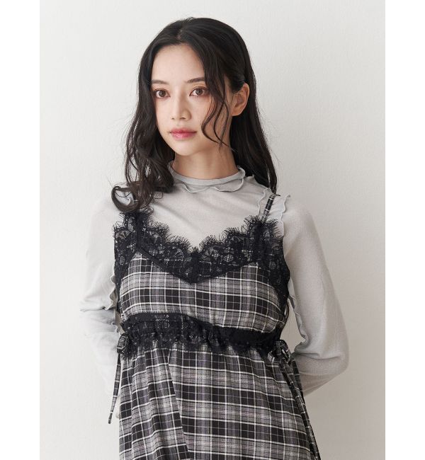 jouetie「ラメハイネックトップス」|Tシャツ・カットソー|シルバー