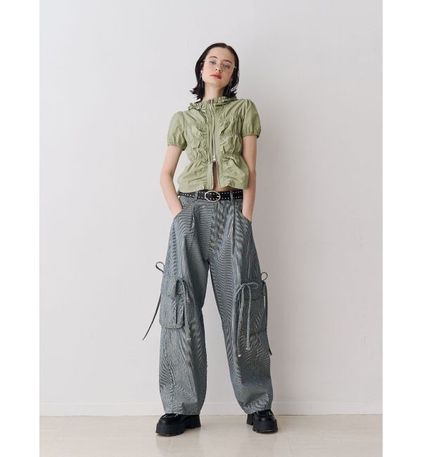 jouetie「ルーズポケットリボンデニム【セットアップ対応】」|デニム|